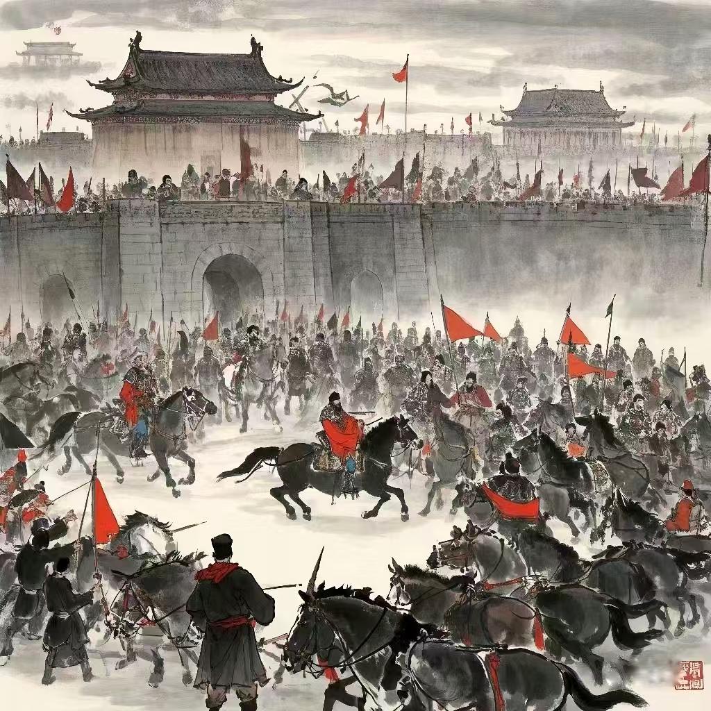 声势浩大的黄巢起义于875年黄巢爆发，至884年基本失败。起义军