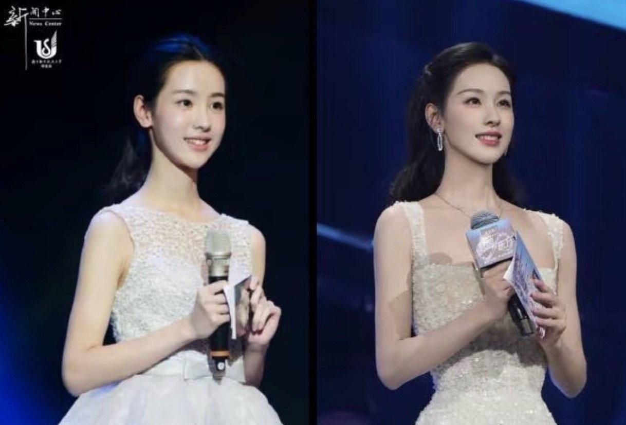 陈都灵小时候跟现在一模一样，一点都没变，就是肩和背更直了很有气质
