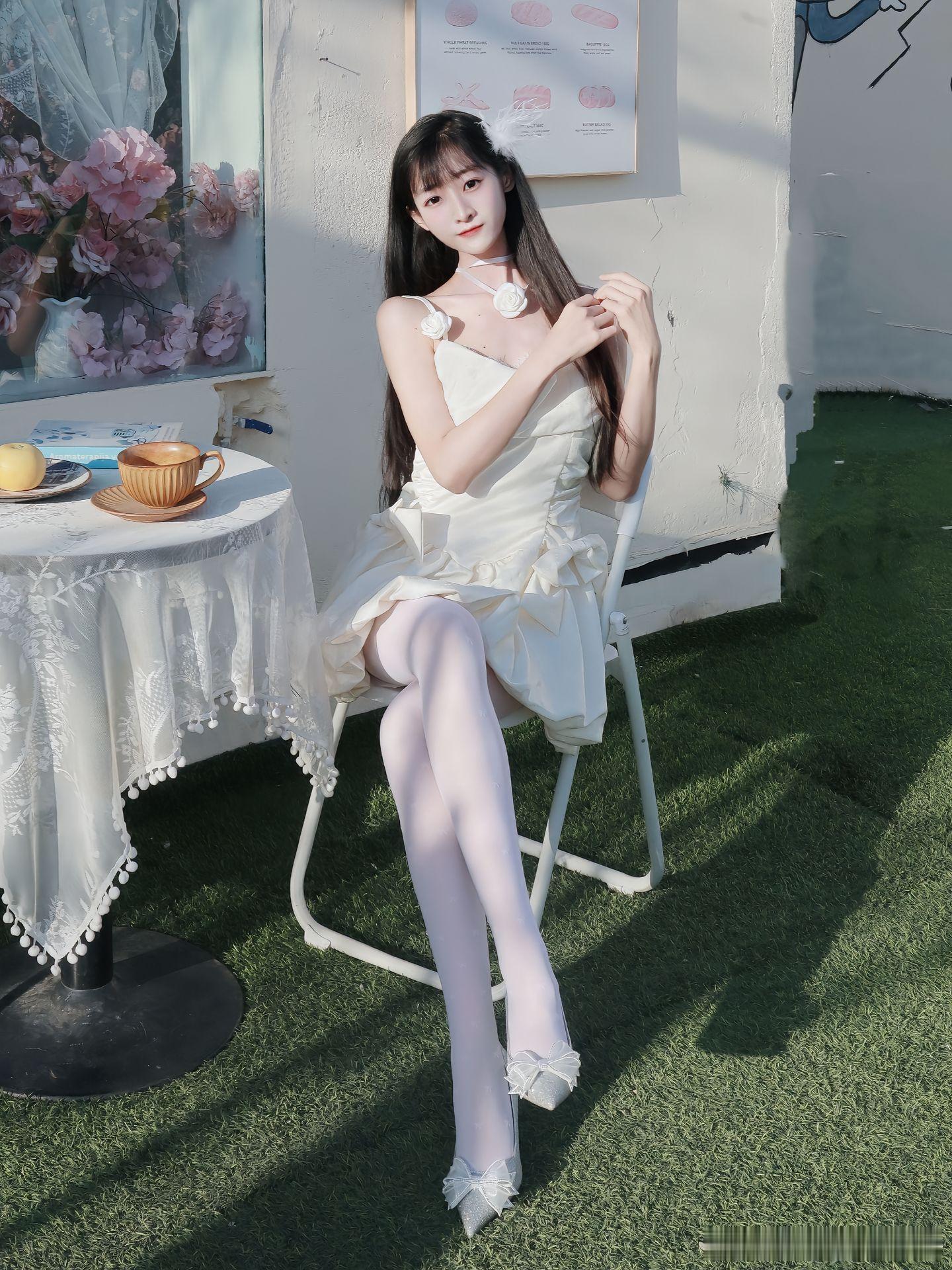 白色丝袜的纯洁美丽～​​​