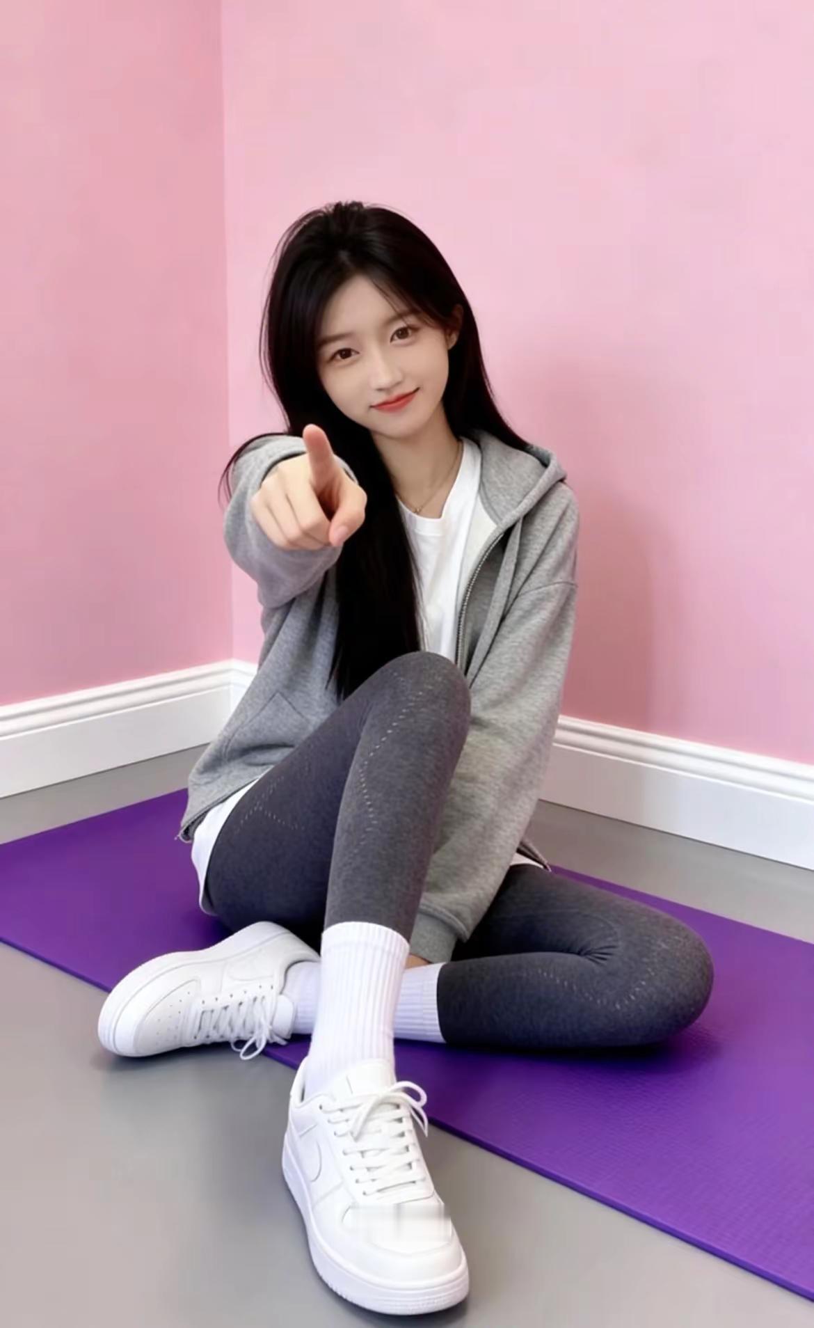 可爱吗？你能模仿几个？穿搭ootd韧带拉伸穿搭穿搭健身瑜伽