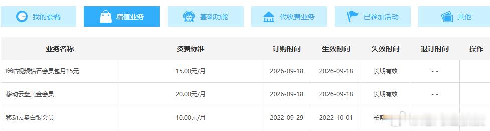 强烈控诉中国移动！！！刚才在手机上操作单位过节福利事项，不知碰到什么地方了，中国移动立马发来两项业务