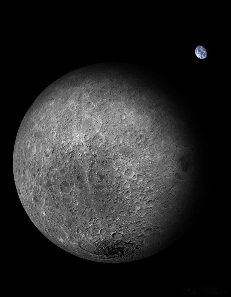 现在我们知道为什么月球有两张不同的面孔了大约43亿年前，一件非常大的东西猛撞了月