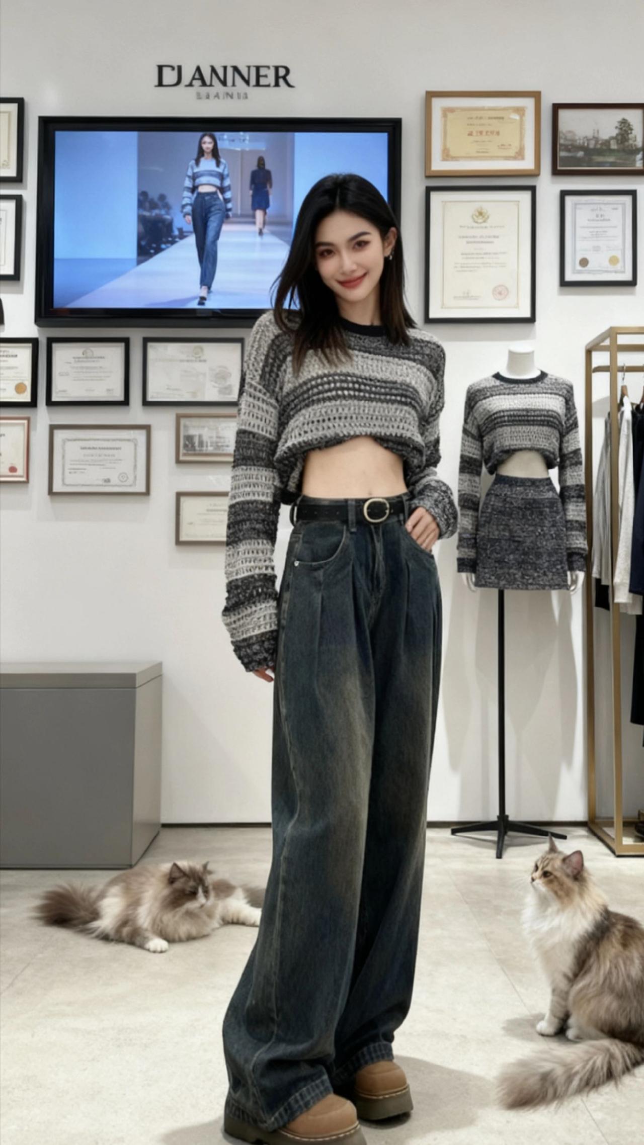 每日分享穿搭牛仔裤每天穿搭分享女装穿搭