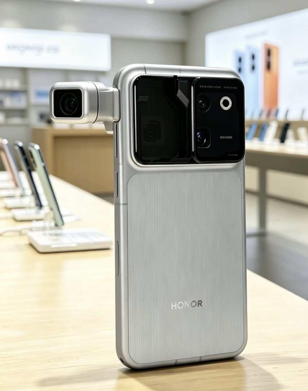 荣耀robotphone新模式如果把摄像头折叠做到手机的左边也可以在同一个位