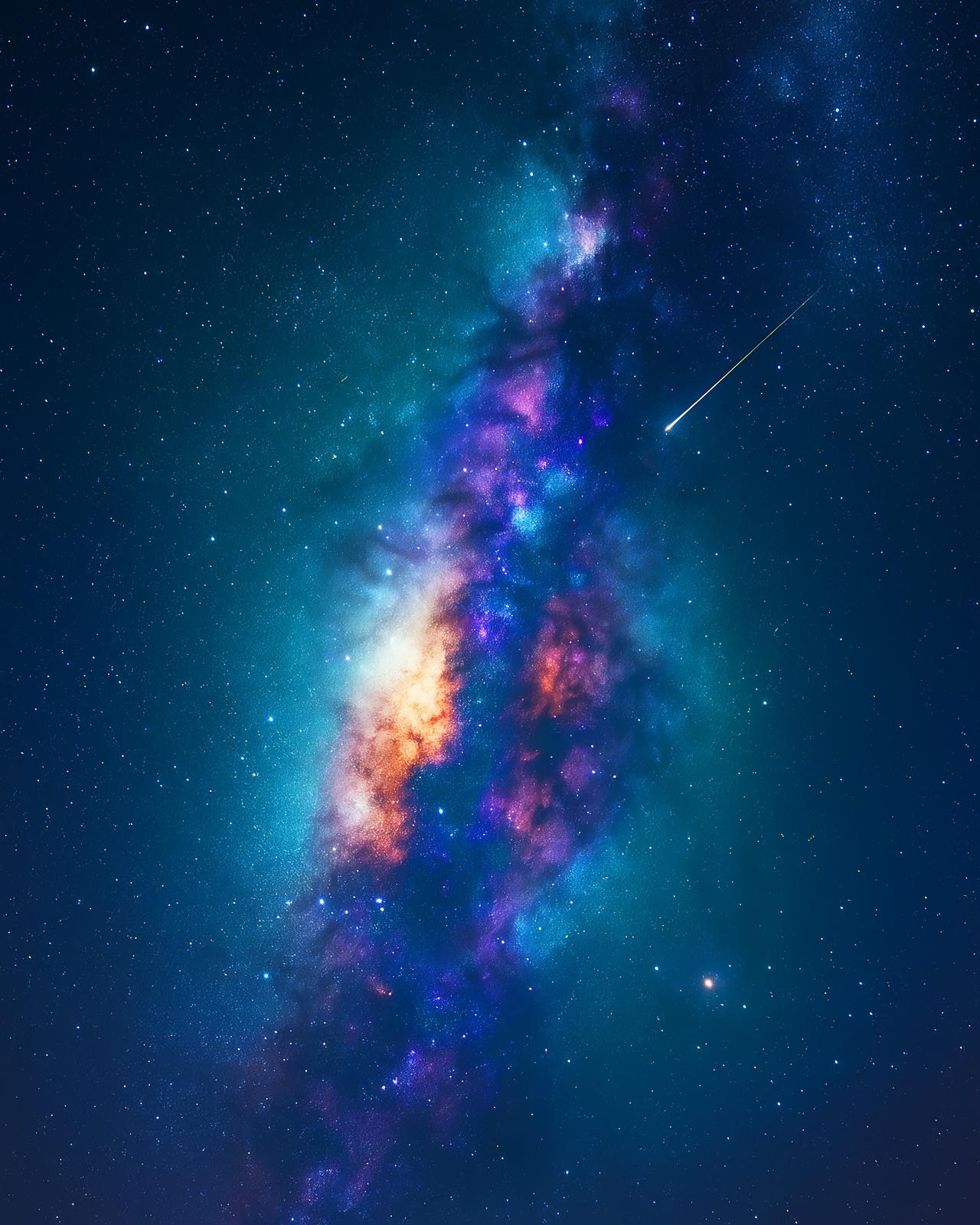 当流星邂逅银河