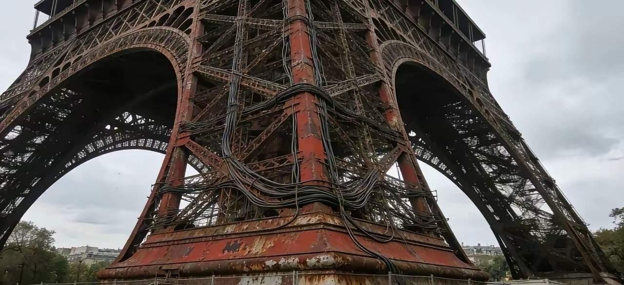 埃菲尔铁塔没了滤镜，就是一座锈迹斑斑的铁架子！突然觉得巴黎不香了，也不浪漫了。