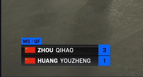 七号满电的时候真的很顶！周启豪今天两场比赛都是3-1胜出了，上午刚3-1篠塚