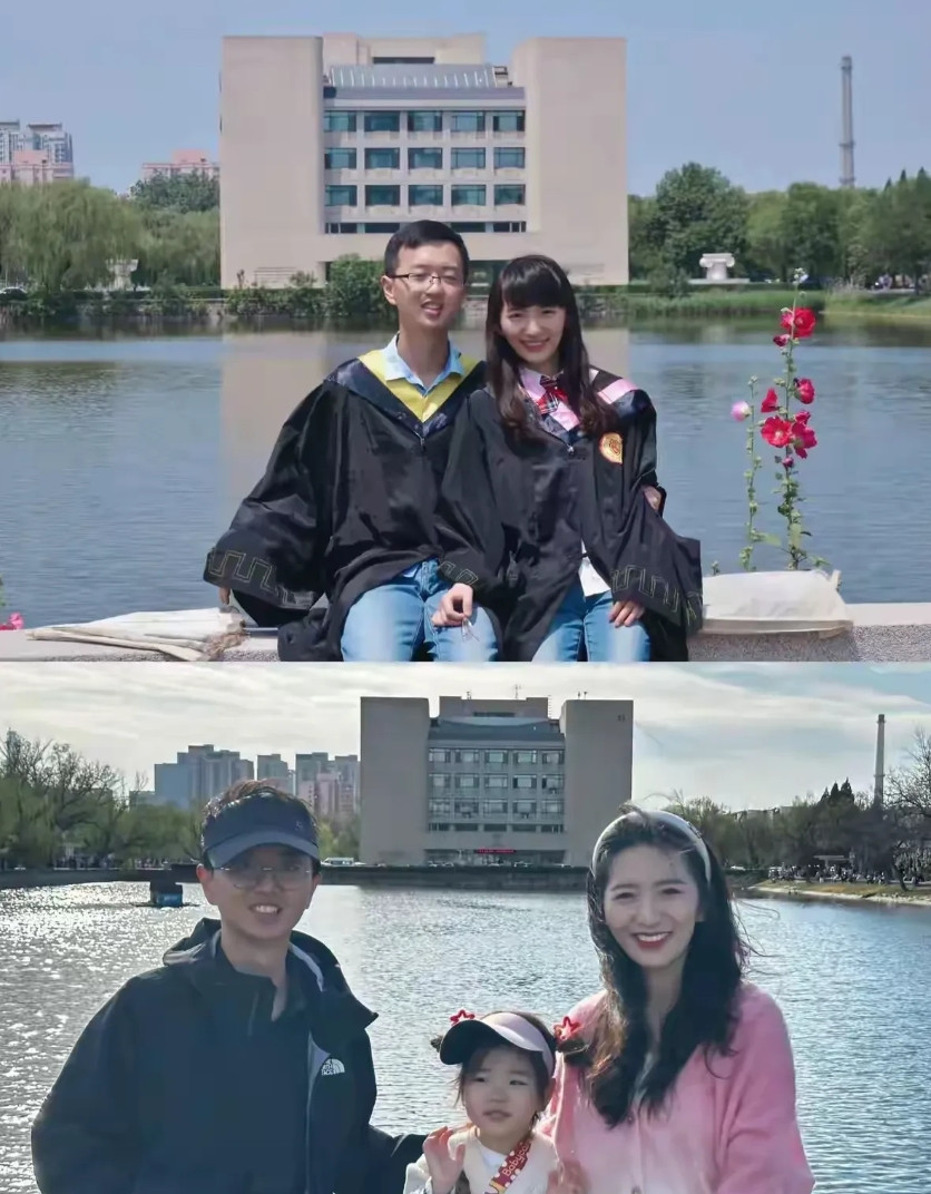同样两个人，相隔十年。已经结婚生子了。[点赞][点赞][点赞][点赞]