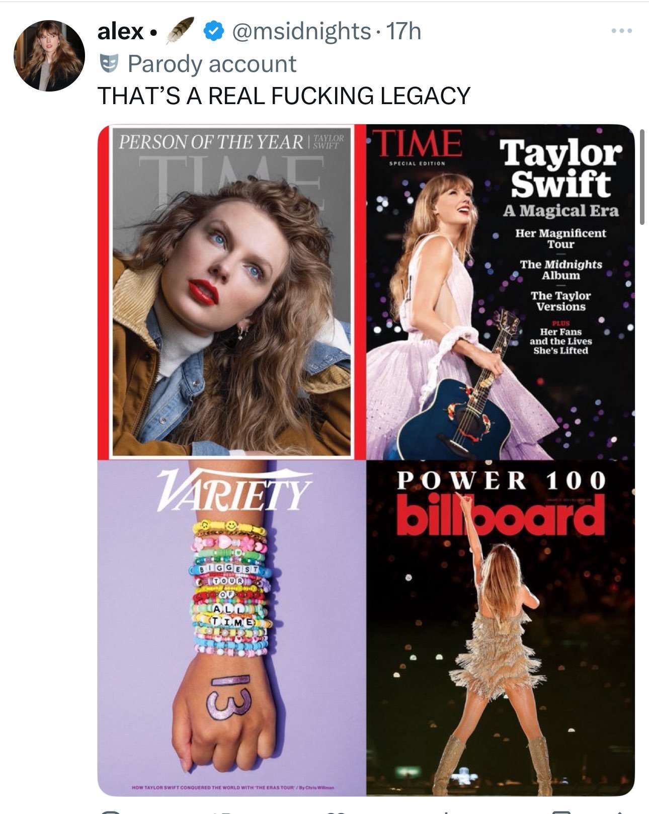 外网网友真是才华横溢[笑着哭]霉霉taylorswift​​​