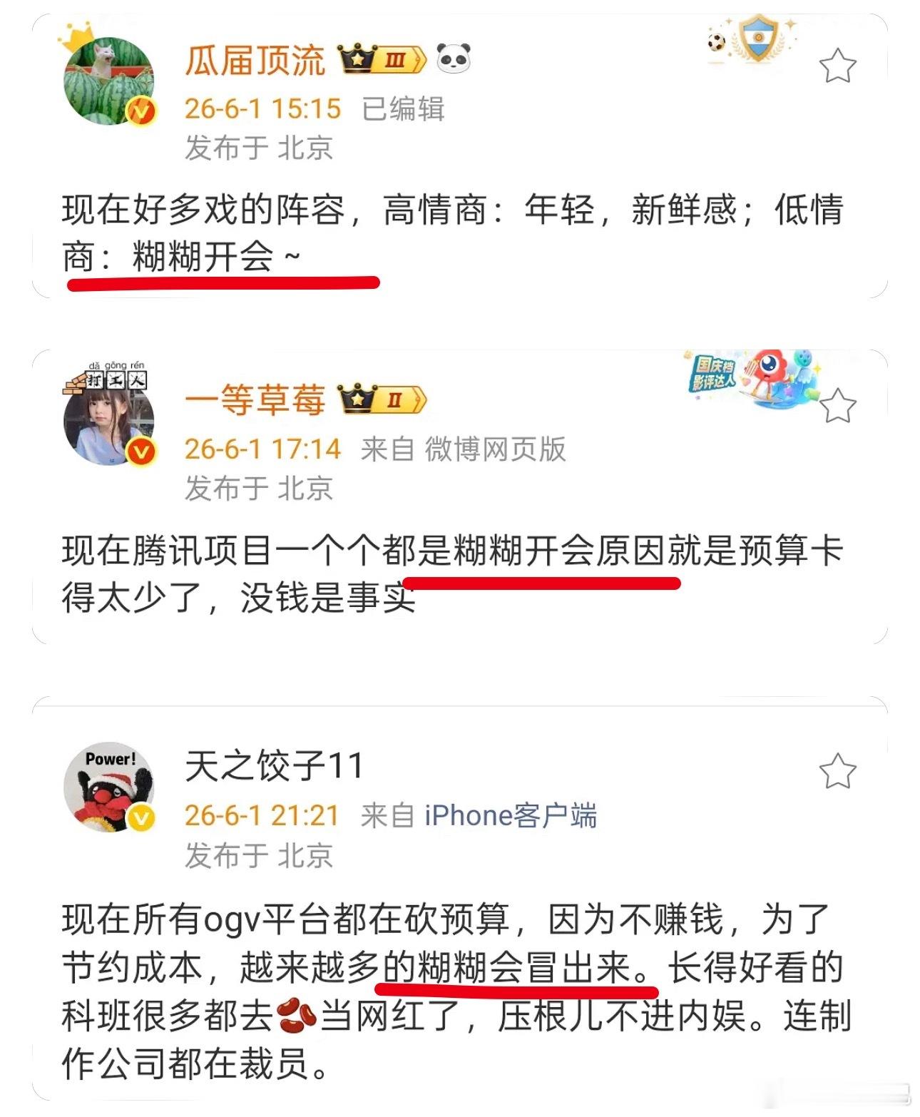 糊糊开会