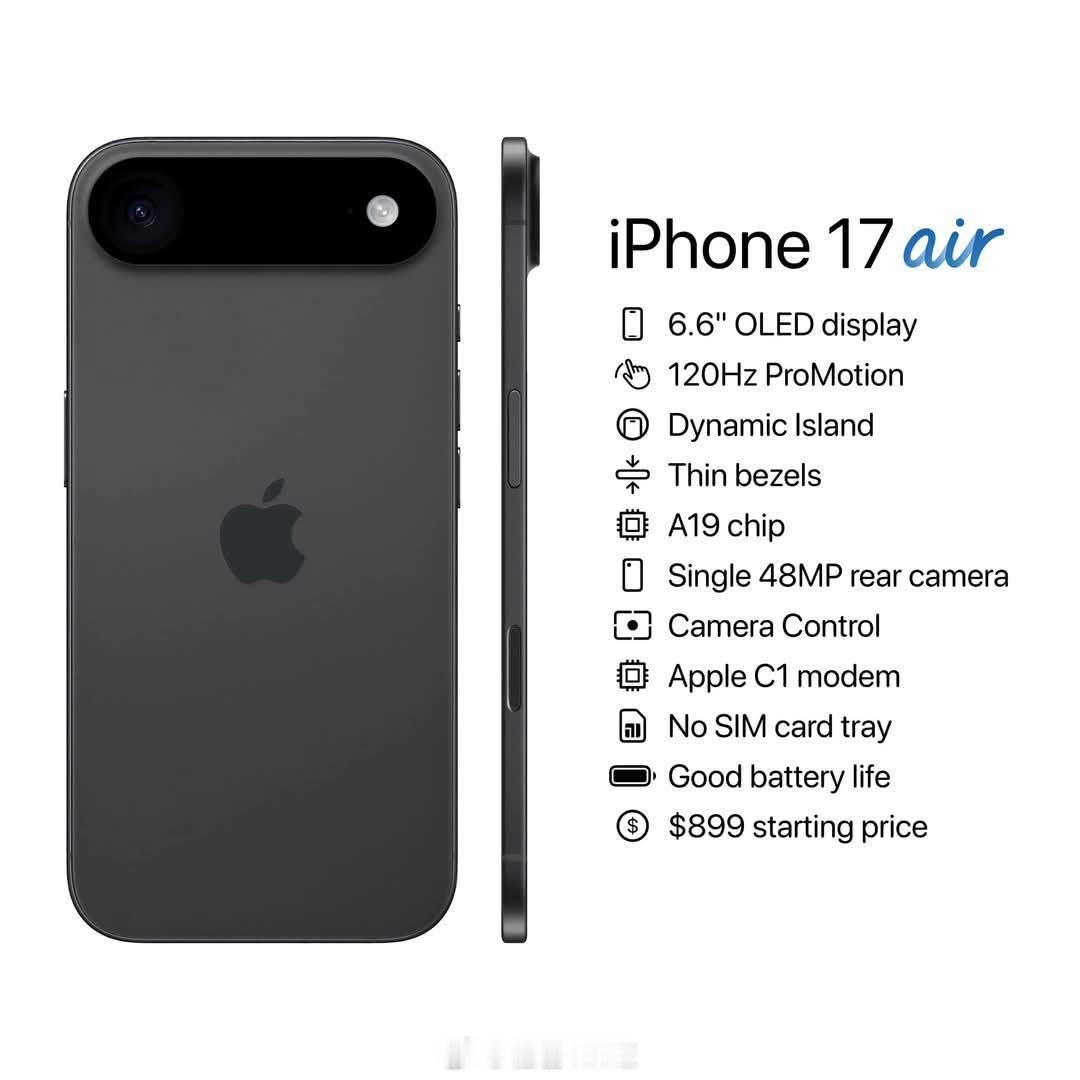iPhone17全系价格曝光iPhone17air是真的不错，折合人民币600