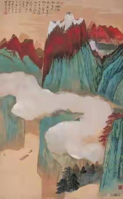 何海霞（1908-1998）生于北京，绘画之路颇具传奇。10岁失学后在古玩铺