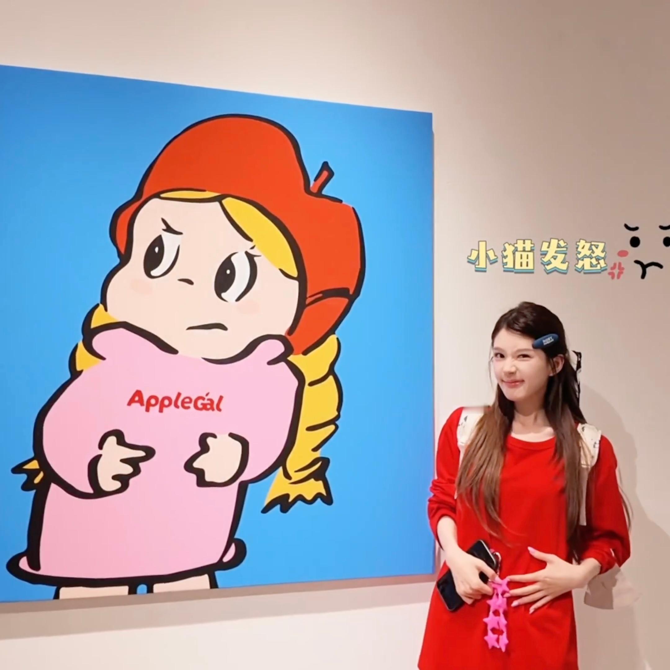 🍎苹果妹妹，也太可爱了吧！