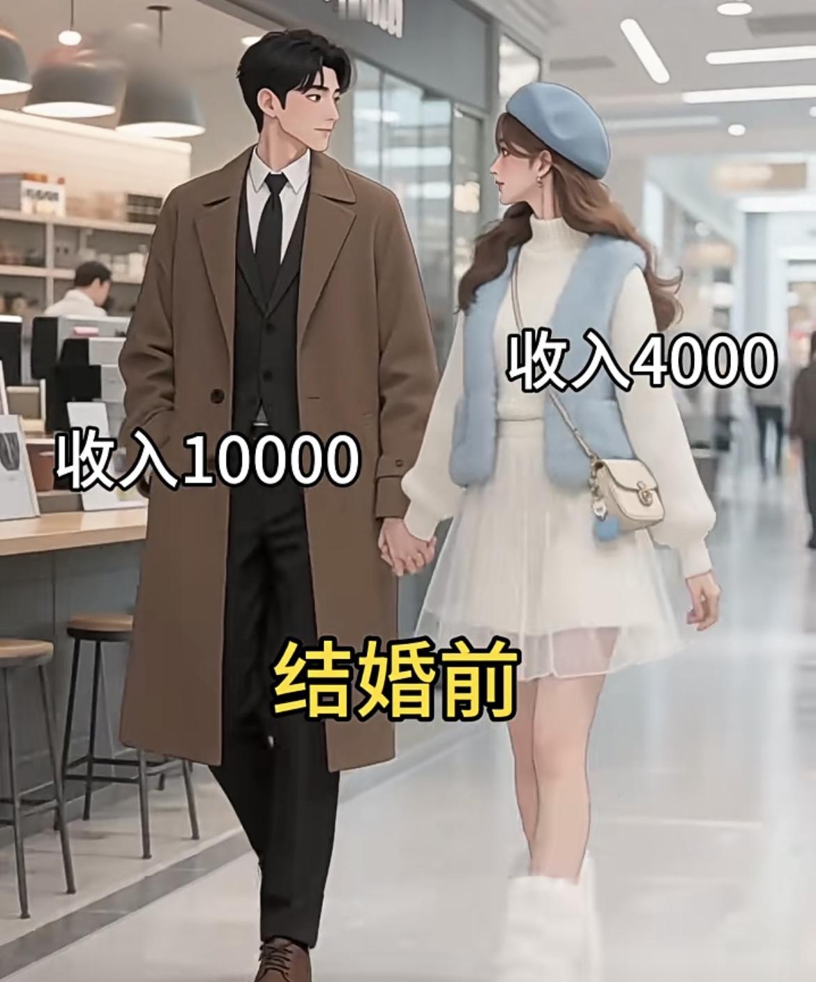 “男人结婚前，跟结婚后的区别”[笑着哭]