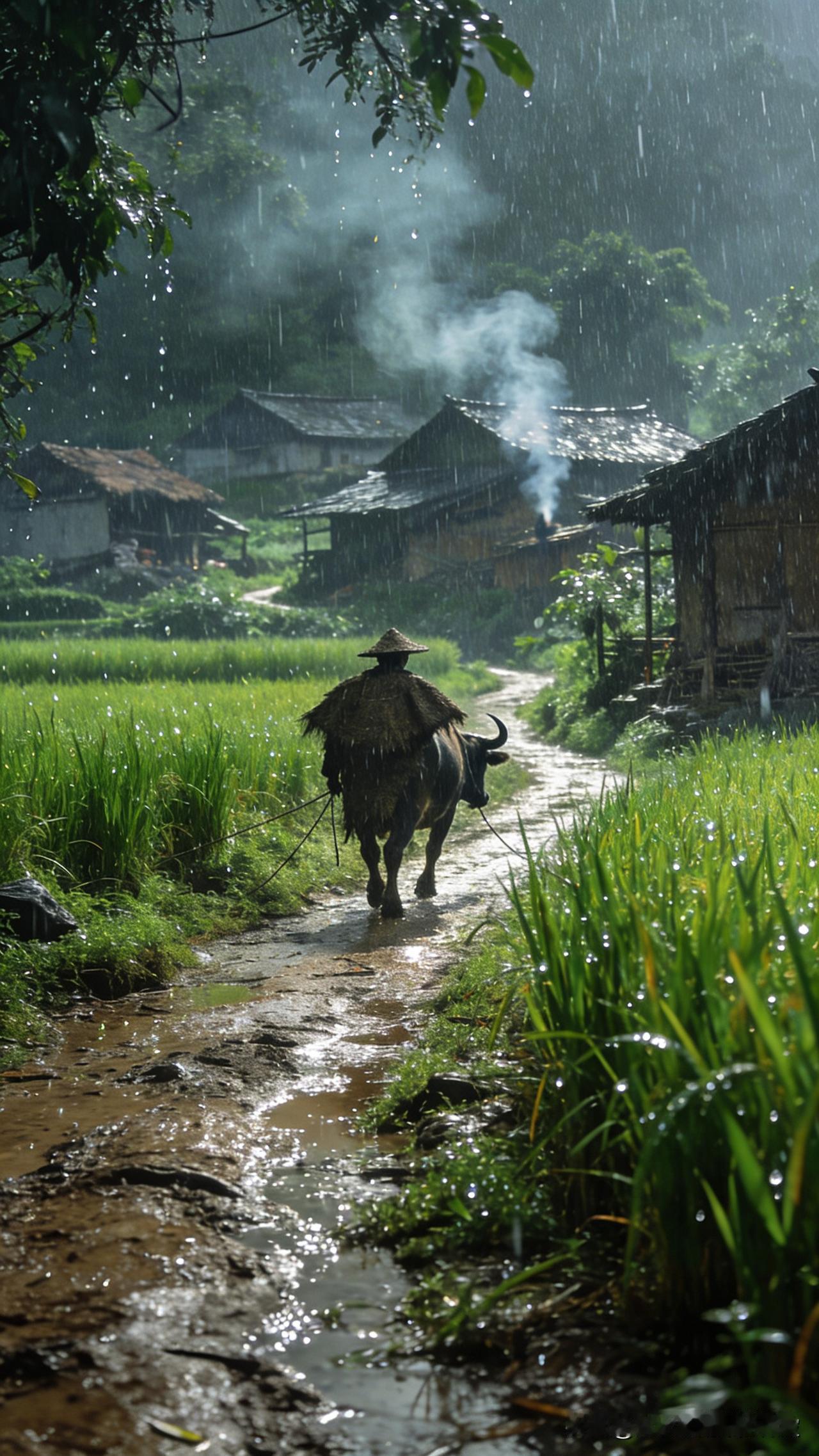 以下是一些带有“雨”字或者不带“雨”字但含有“雨”意的经典诗词片段，与友友们同赏