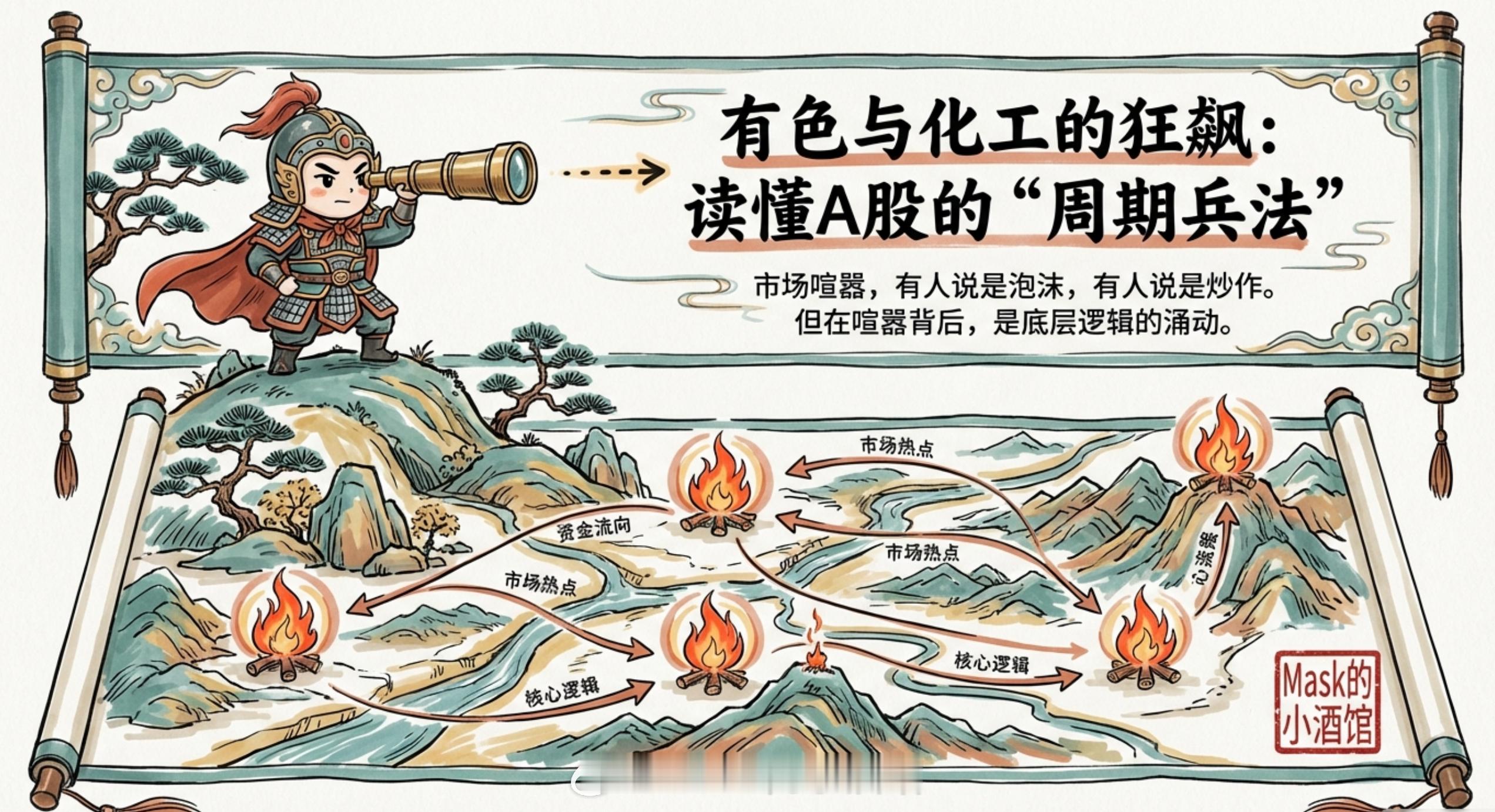 人生发财靠周期，大宗商品和化工周期来了有色金属、化工这些大宗商品，最近为什么涨得