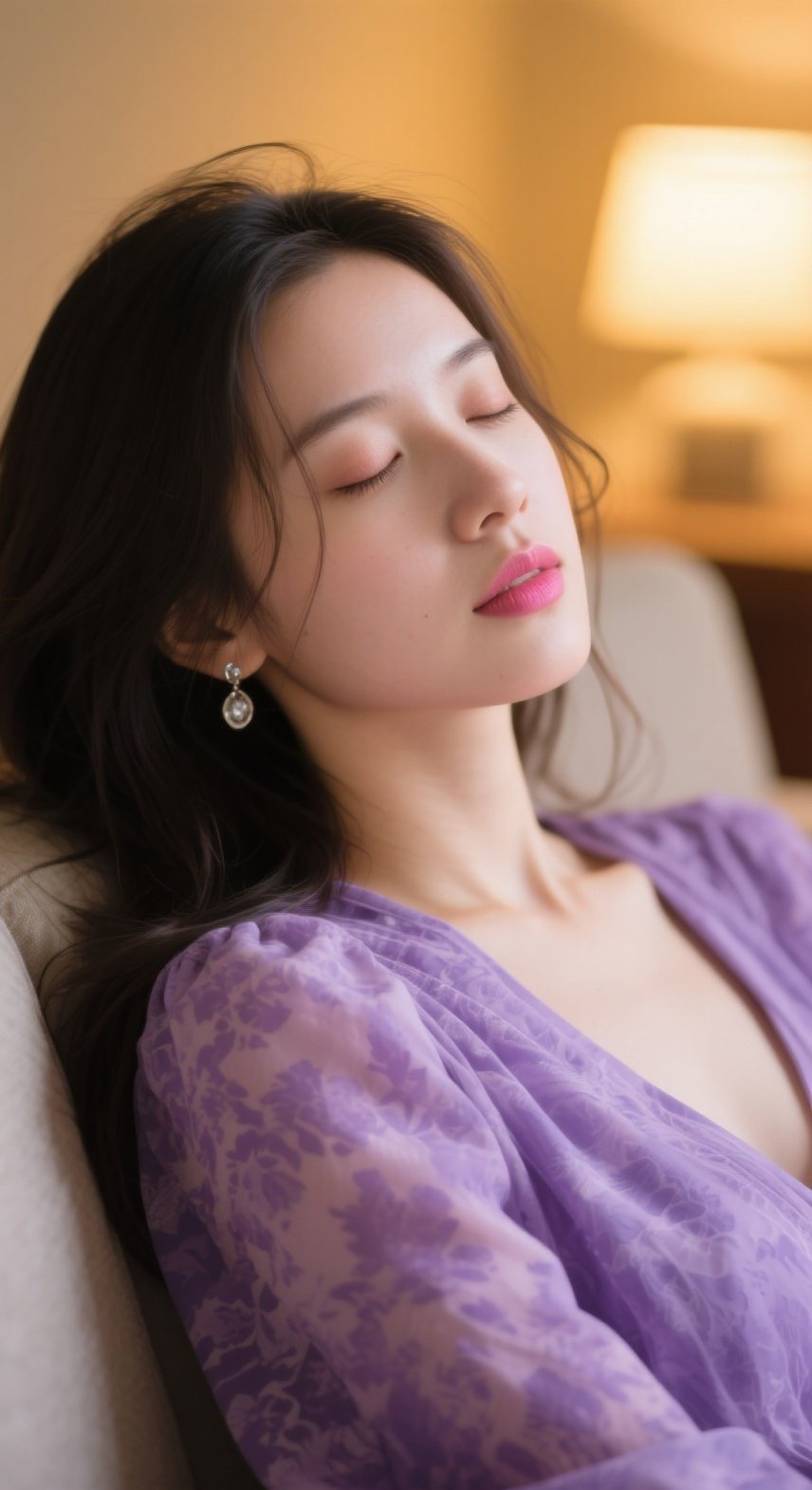 少妇闭眼紫气氤氲摄人心魄