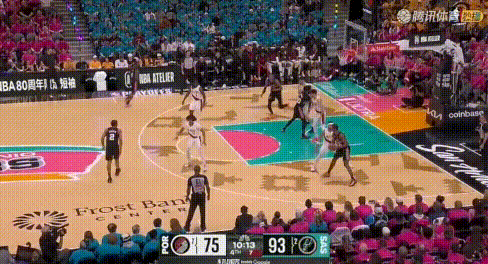 克林根被文班比太矮，杨瀚森：上我对攻试试？图1-2：末节文班连打克林根3个，还