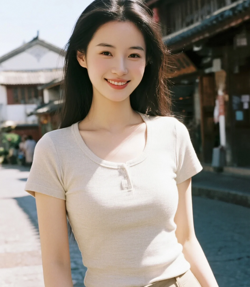 她的笑，是古街故事中最温柔的章节