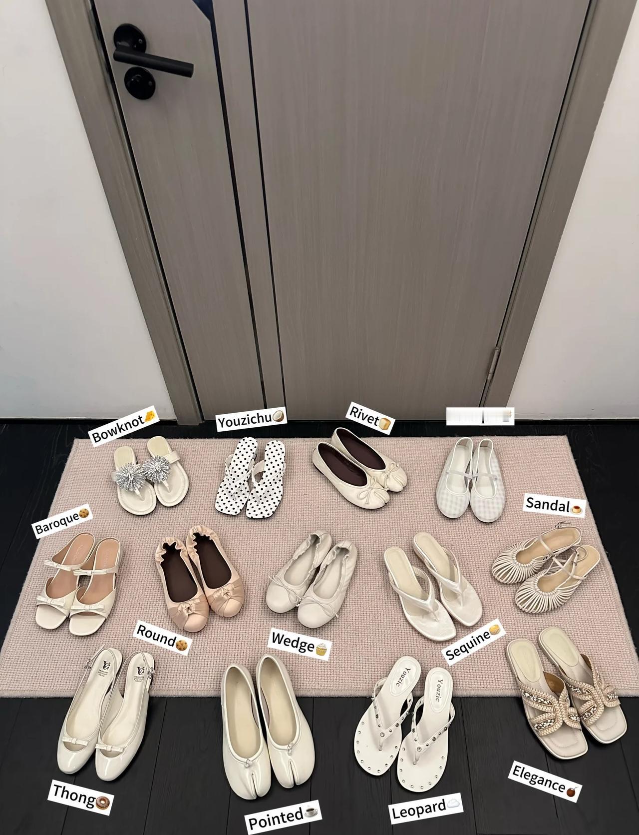 关于我攒了很久的鞋子合集！！！平底鞋鞋控の日常鞋子分享夏天鞋子鞋子控