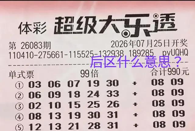 你们说，这三张票后区什么意思？出现这种情况后，通常会有两种结果出现，要么一个不中