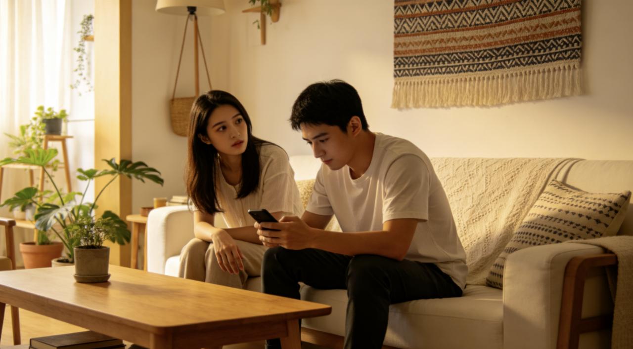 他们在一起三年，她从来不知道他手机密码。每次问，他都说：“情侣之间也要有隐私。