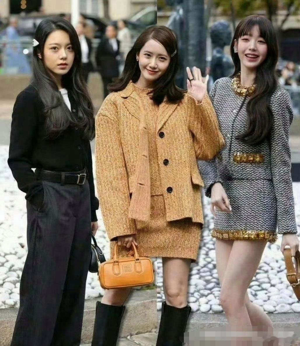看赵今麦和林允儿张元英同框合照，发现中国和韩国的审美，差别真的挺大的是吗？