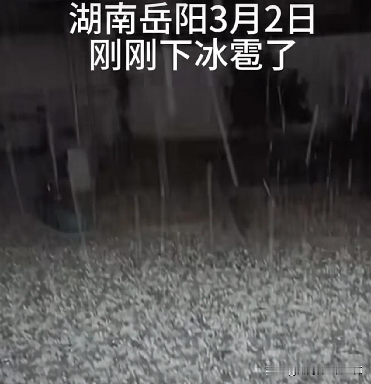 岳阳冰雹夜3月2日晚，岳阳市的夜空被一场突如其来的冰雹打破了宁静。