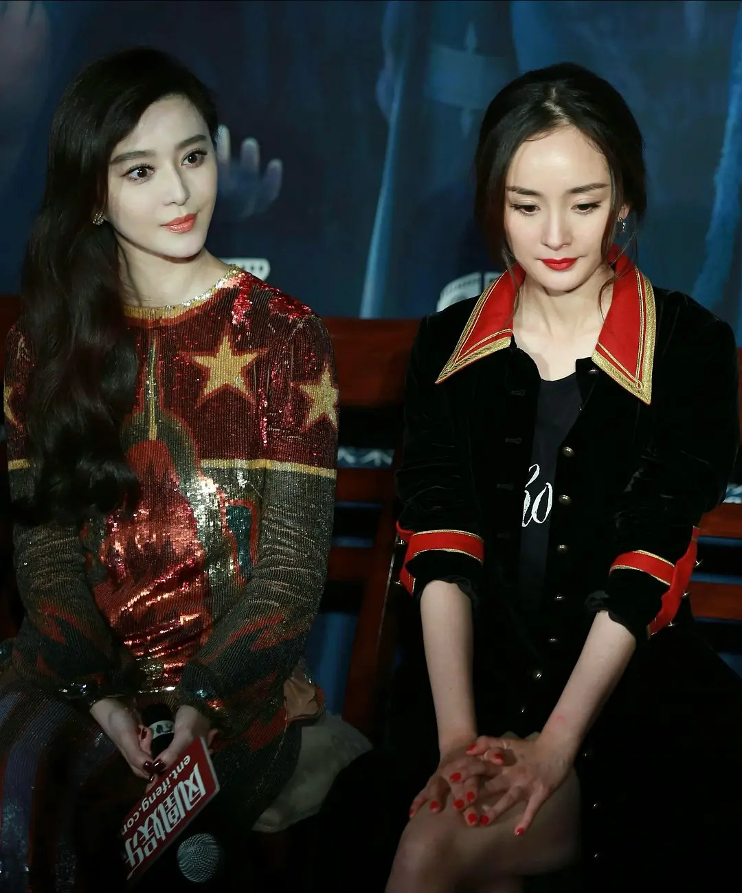 有点像女王和婢女杨幂每次和大花在一起就唯唯诺诺的