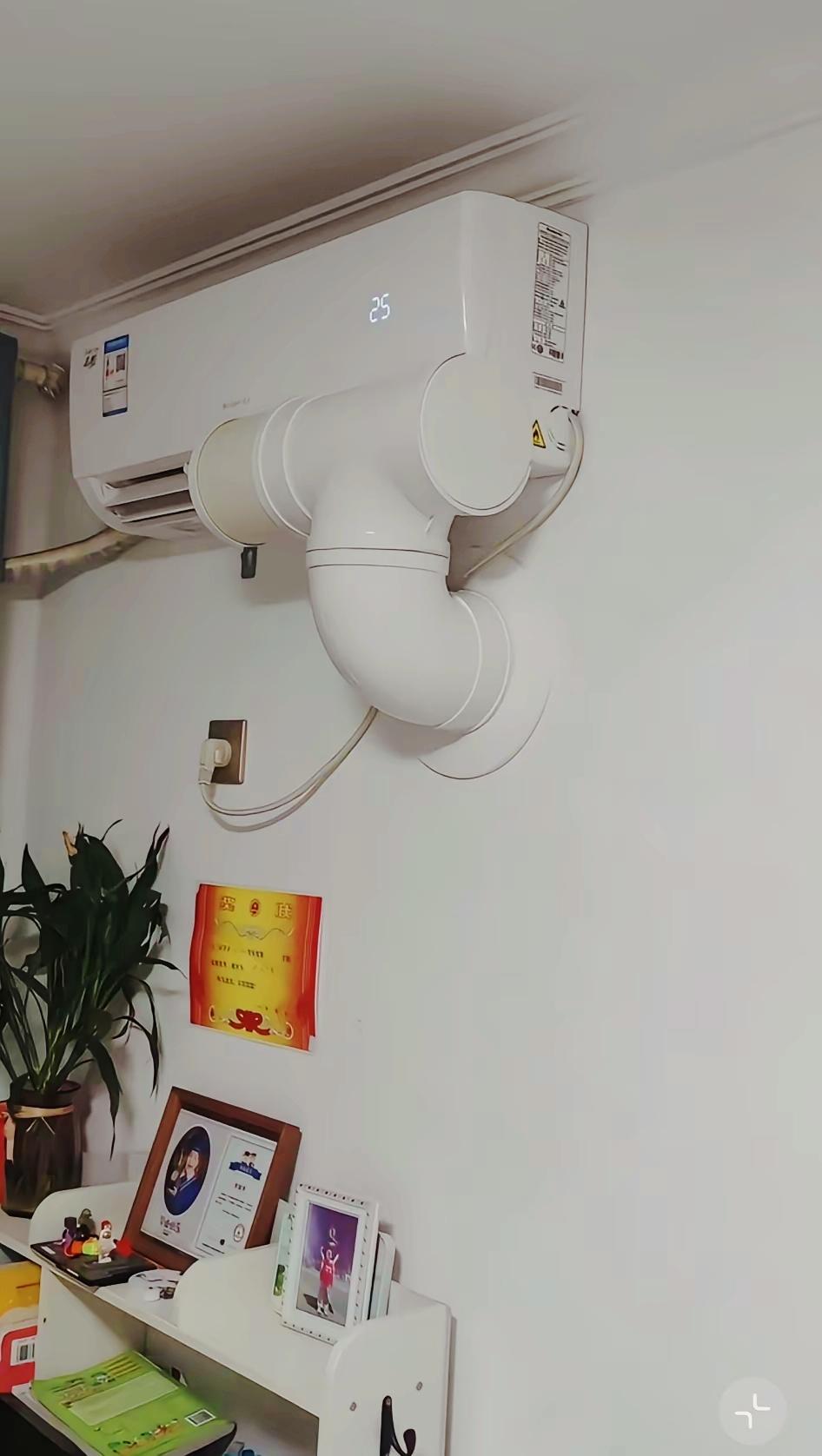 墙上打洞连通两间房！一台空调供两个屋子制冷，省钱妙招还是隐患大坑？家装巧思