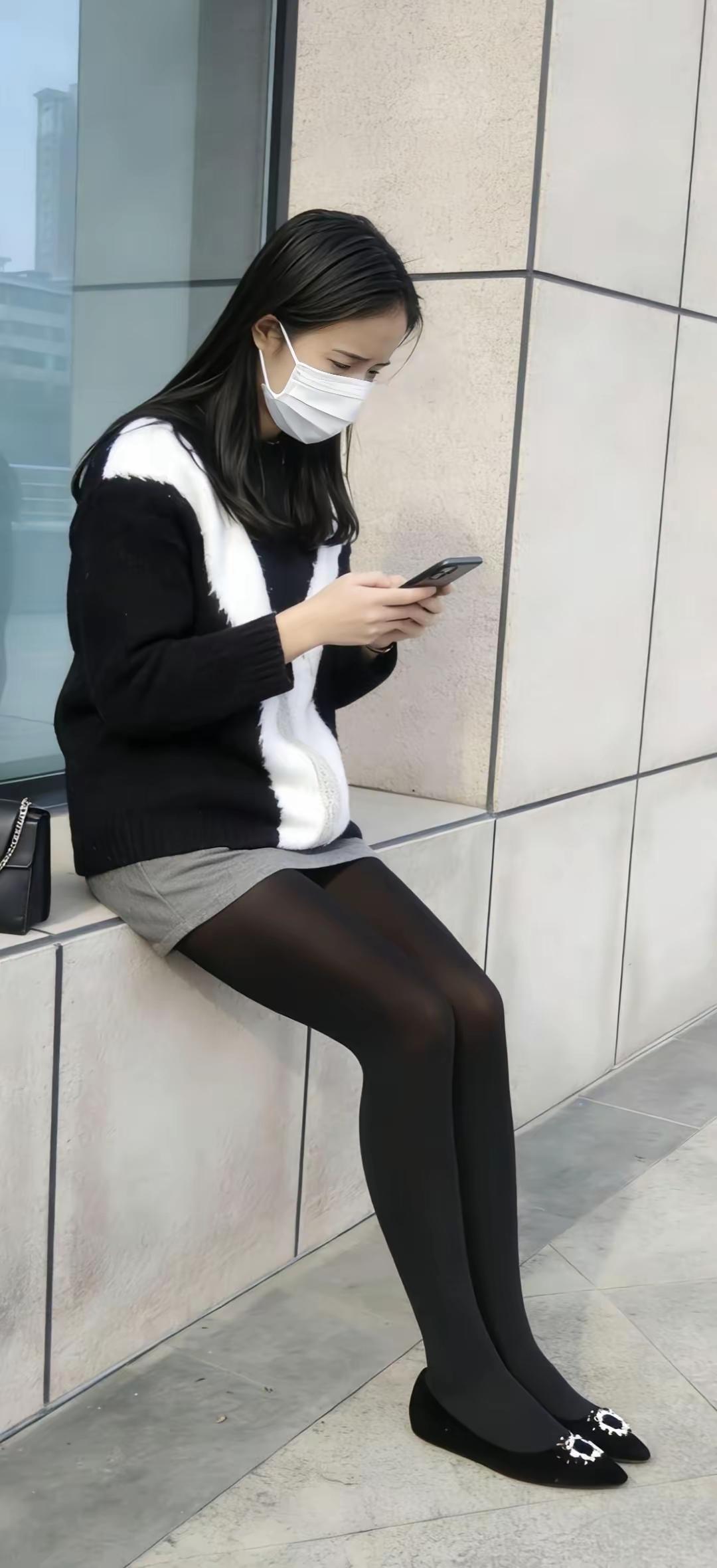 黑丝袜长腿美女穿搭街拍黑丝高跟鞋穿搭黑丝美腿高跟鞋性感黑丝美女高跟丝袜