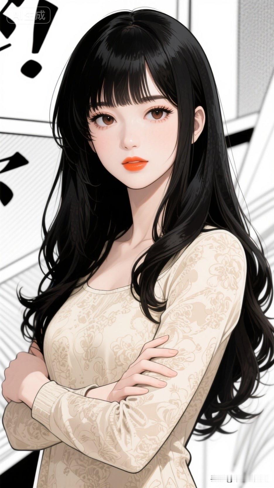 这姑娘站得真有气场！