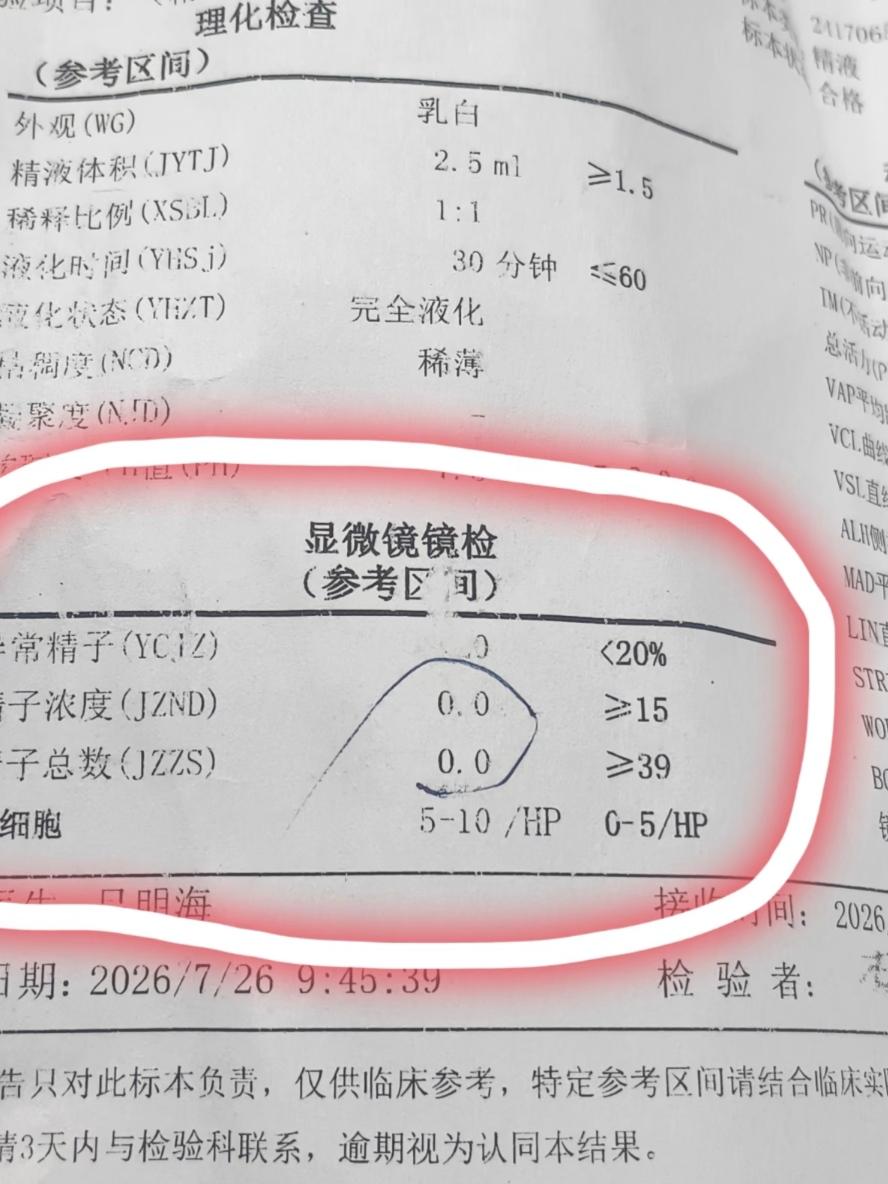 今天上班，我同事跟我说前面已经生了两个孩子现在去查精都是000哦，对