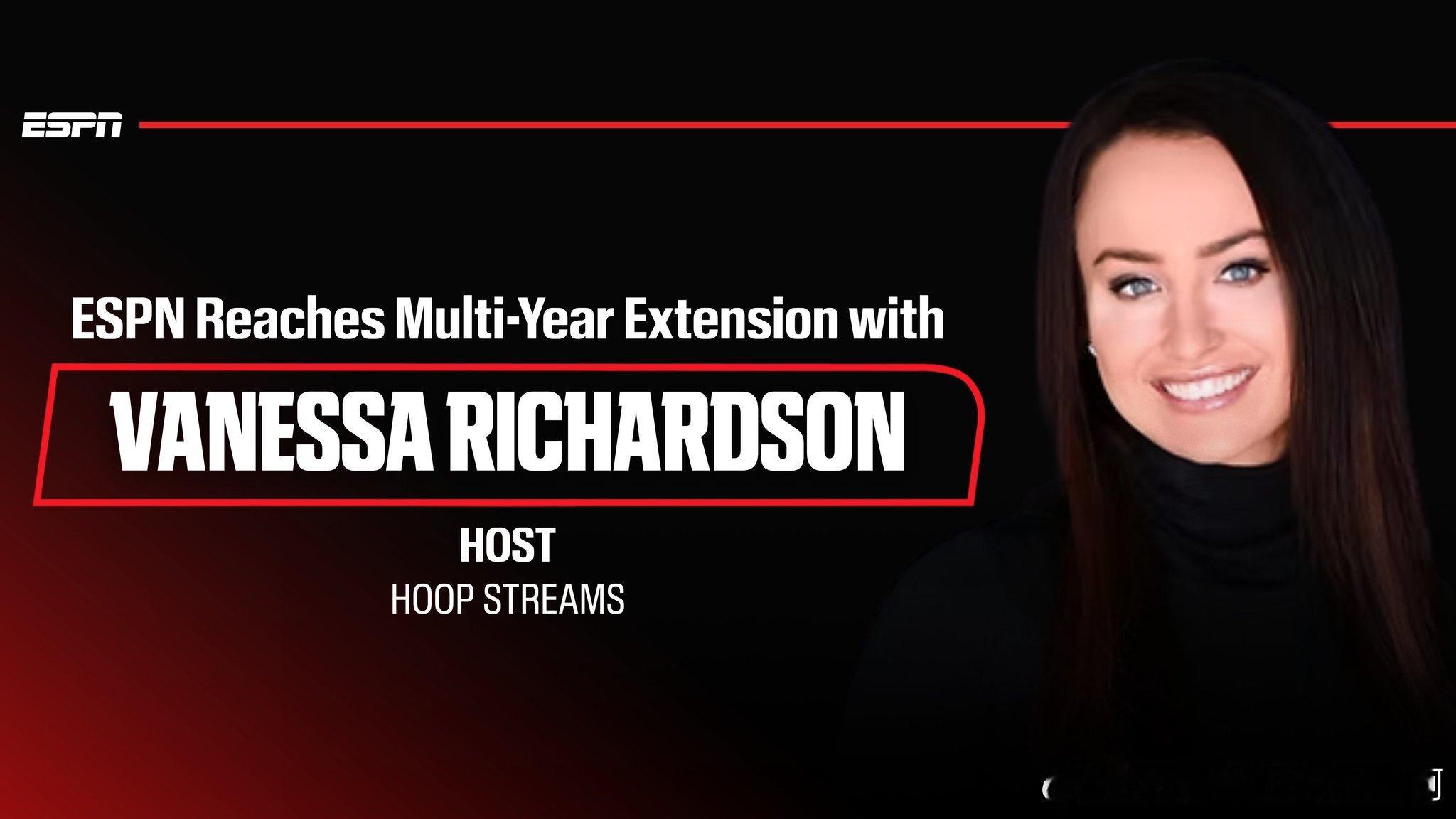 休斯顿火箭休斯顿火箭ESPN宣布：火箭队场边记者VanessaRichar