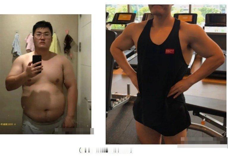 网红因减肥而火，一年狂掉107斤，网友调侃他对自己太狠了