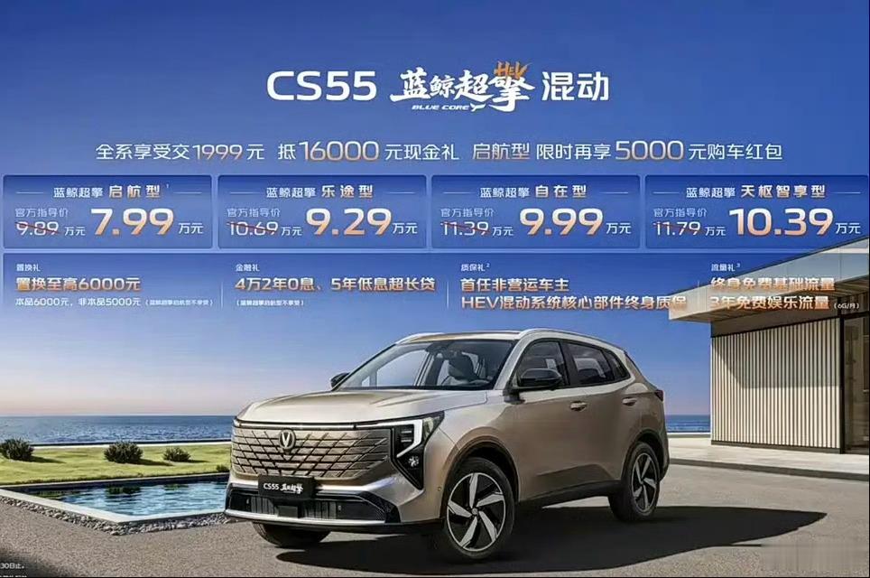 你敢信吗？现在8万块不到 就能买到一台油电混动的紧凑SUV 动力爽快充...