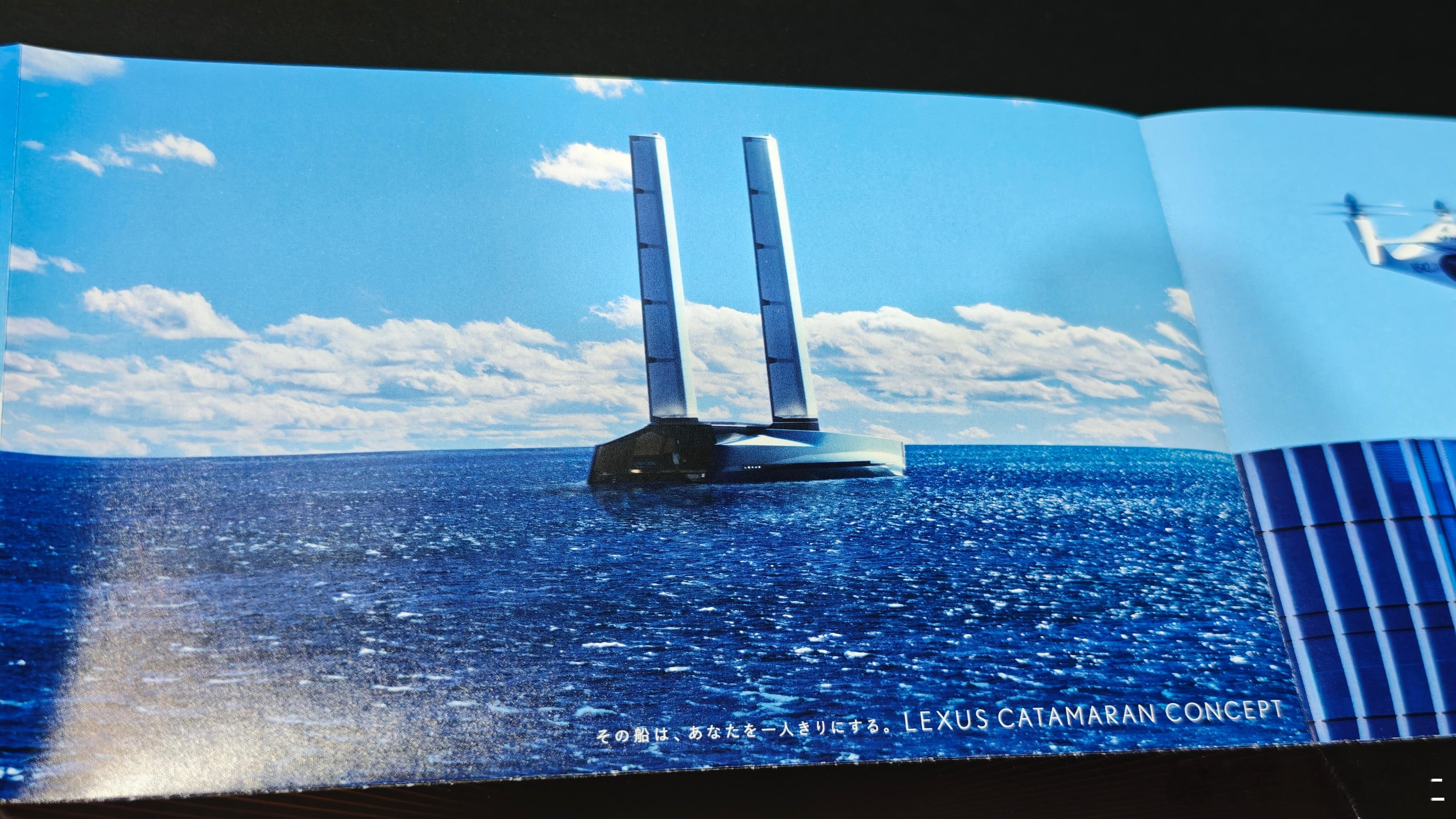 雷克萨斯继Y650之后又研发游艇了这次双桅杆的结构来的更科幻它的名字是LEXUS