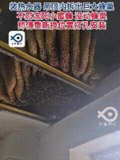 “积大功德了！”江苏宿迁，男子请师傅装热水器，结果刚拆开厨房吊顶，瞬间直接看愣了