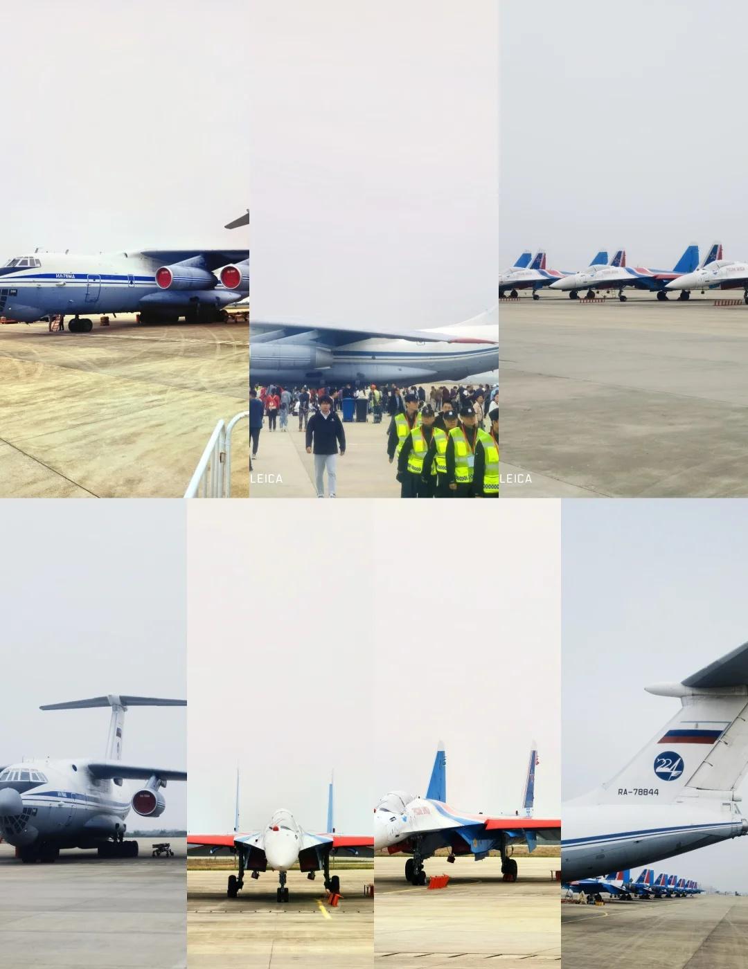 俄罗斯勇士飞行表演队在南昌六架飞机参加2025南昌飞行大会，有一架伊尔76来做