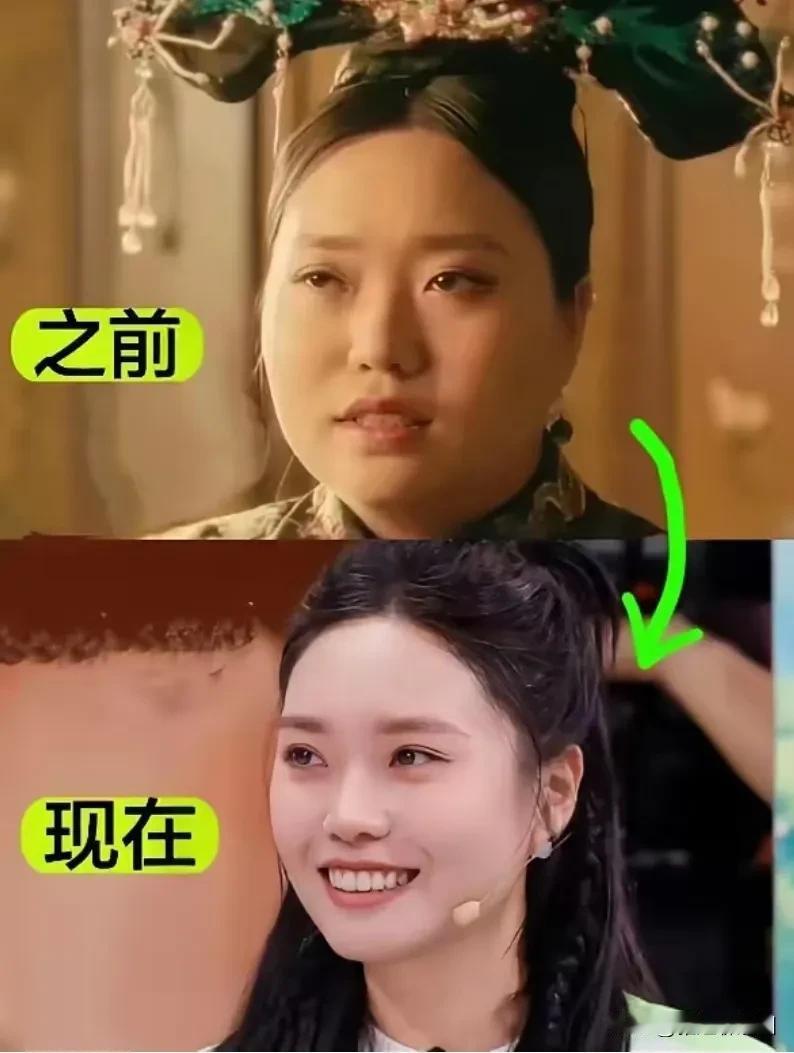 李雪琴真的瘦了很多，从200多斤到现在100斤上下，真的不是一般定力能做到的。很