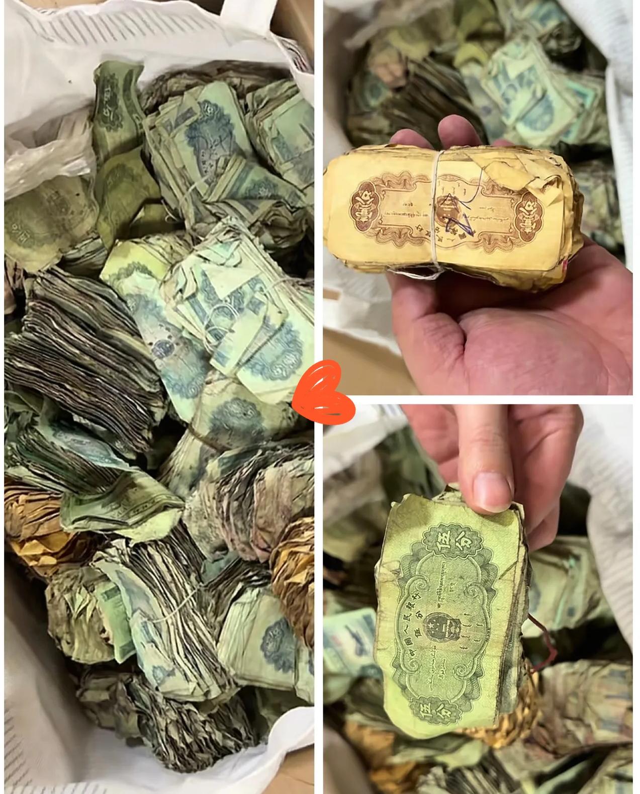“放以前这可是巨款！”黑龙江佳木斯，男子在整理家中旧物时，发现了一胀鼓鼓的袋子，