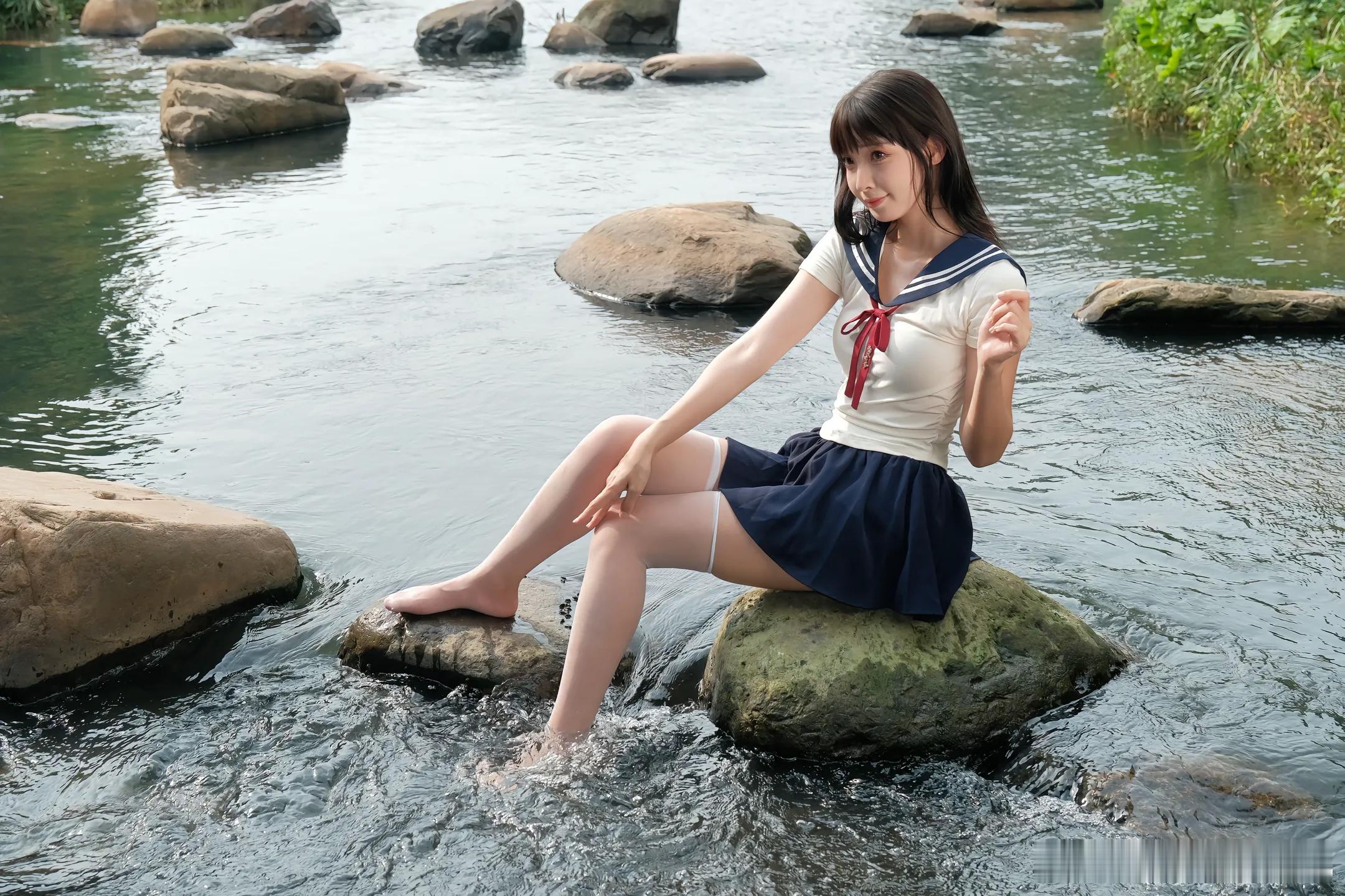 jk私影JK河边美女精彩人像​​​