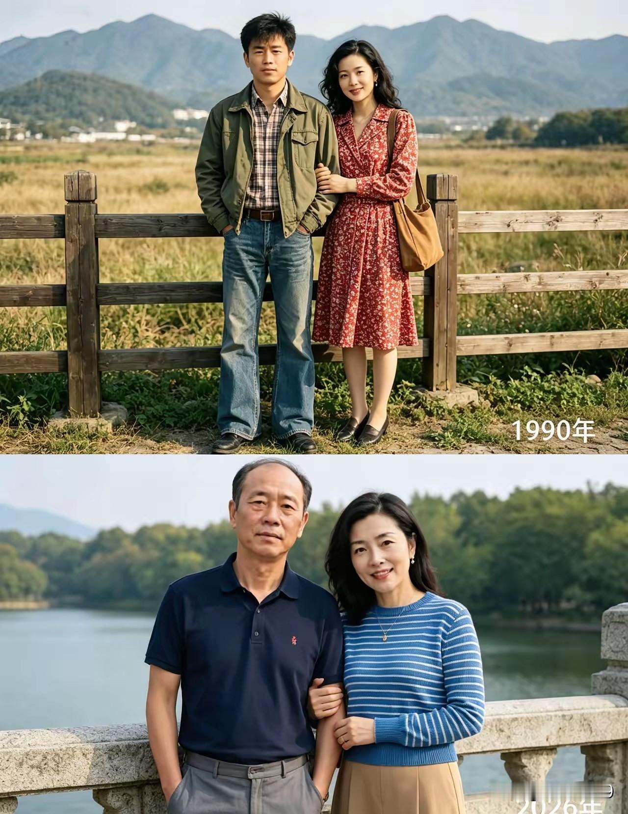 30年前，她像他姐，30年后，他像她爸。有人说，时光从不败美人，其实，这根本