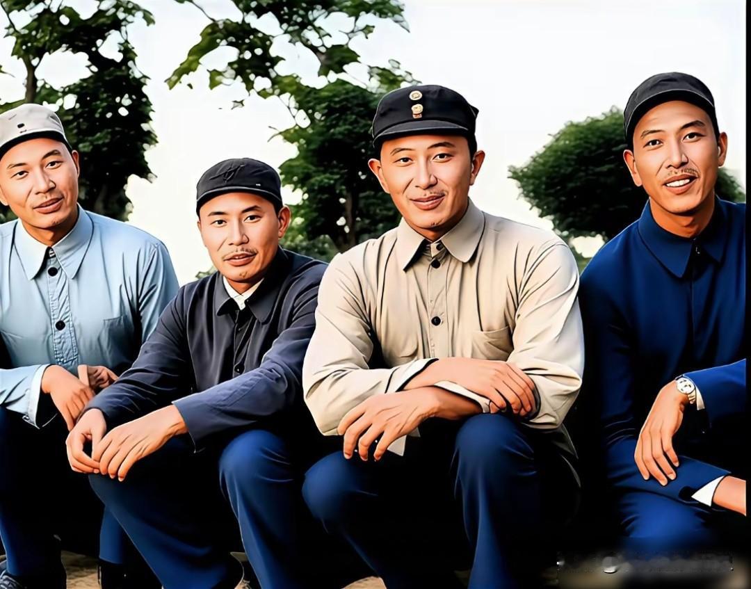 这张老照片，定格了1947年晋察冀野战军的四位核心首长。从左至右为潘自力、杨成