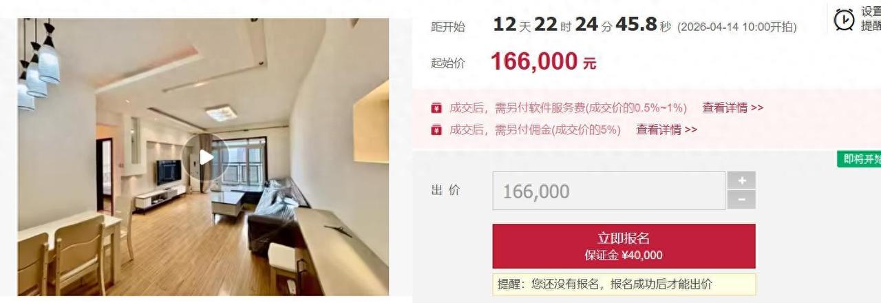 房子市场价160万元，起拍价16.6万元！你敢拍吗？这套成都的房子，从视频上
