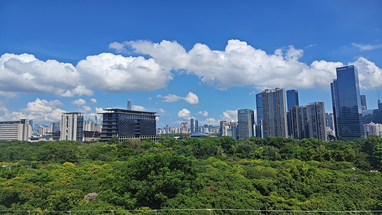 今天在深圳登高望远，看到2026年APEC会议主会场深圳香蜜湖国际交流中心。如此