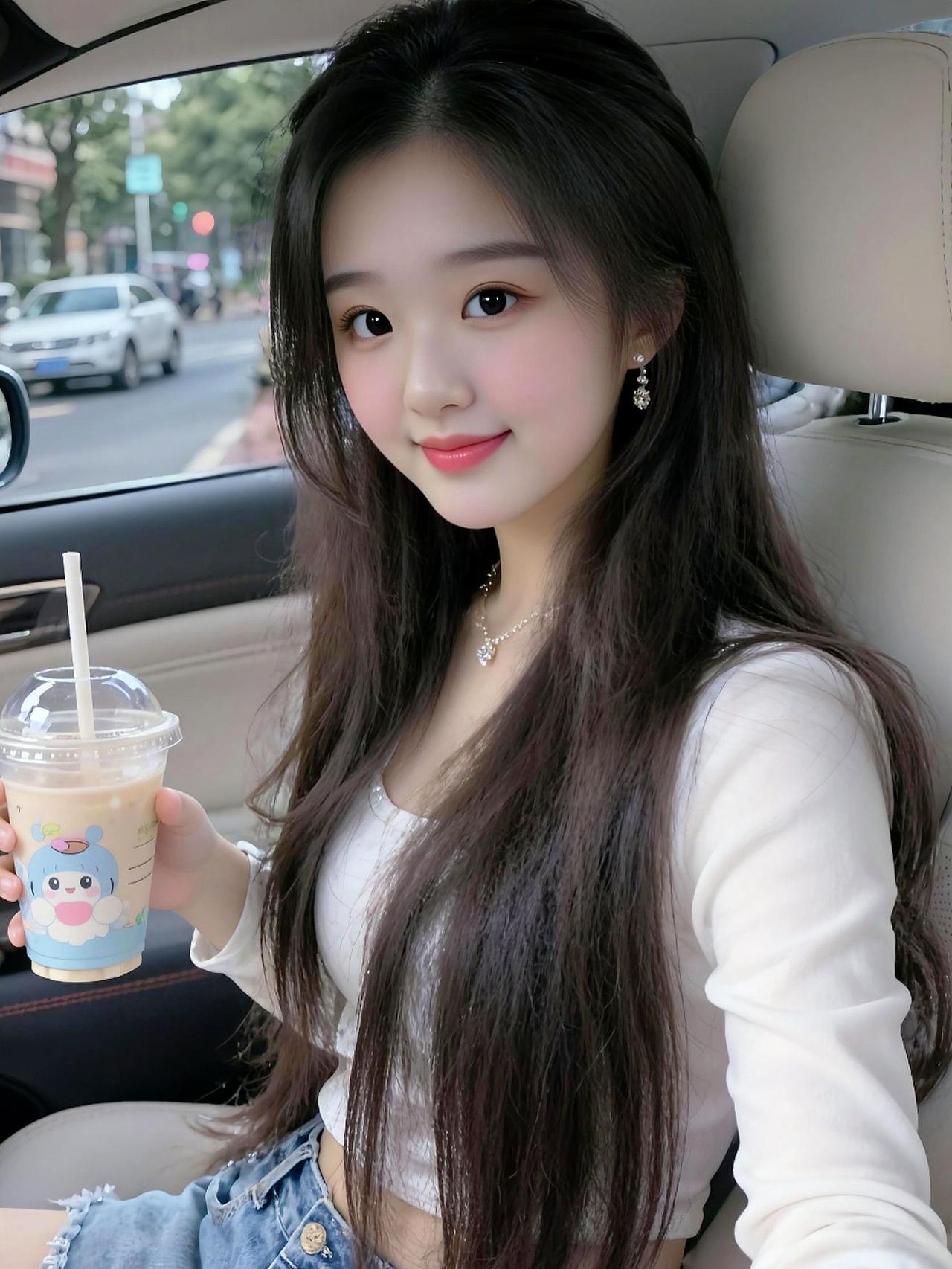 一杯奶茶小姐姐自拍