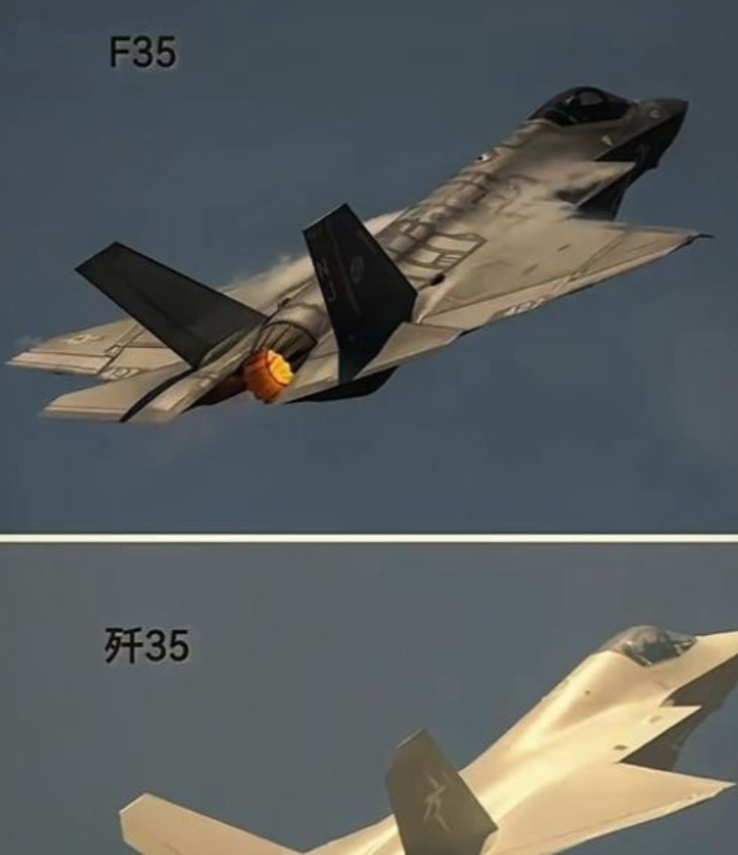 对比F-35和歼-35照片，才知道中国军工和美国军工的做工差距！瞅一眼F-35
