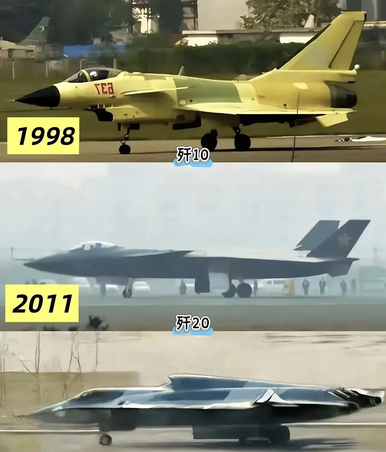 果然，中国的科技工作者说到做到，在战斗机方面中国确实做到了装备一代、研发一代、预