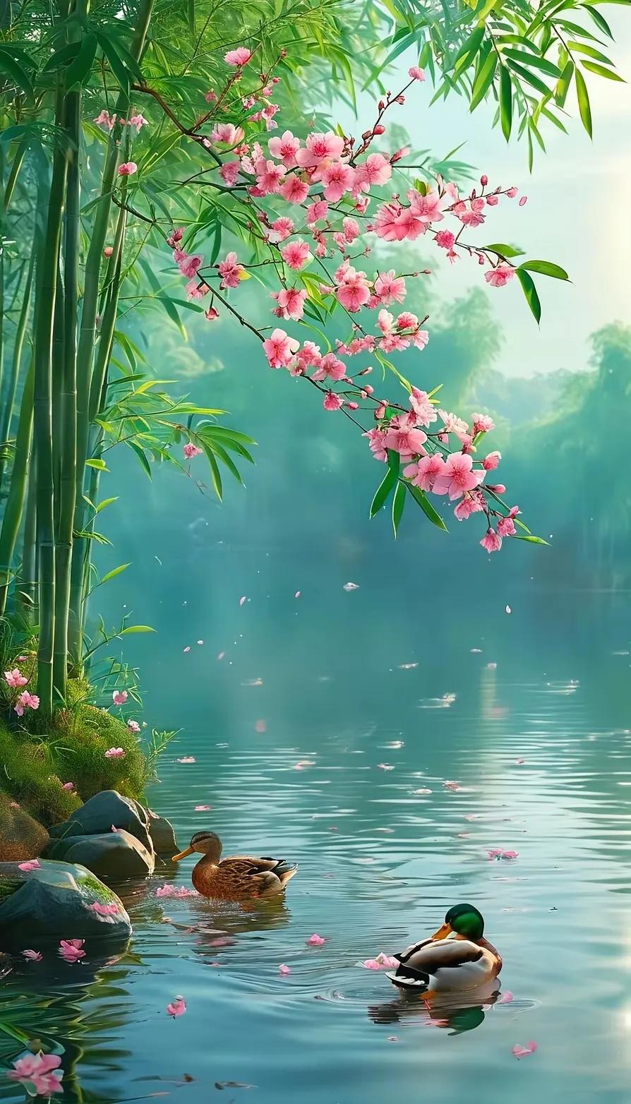 绣袂飘香喜气浓，好联高挂对苍穹。神驹踏破千重浪，山河锦绣万木春。